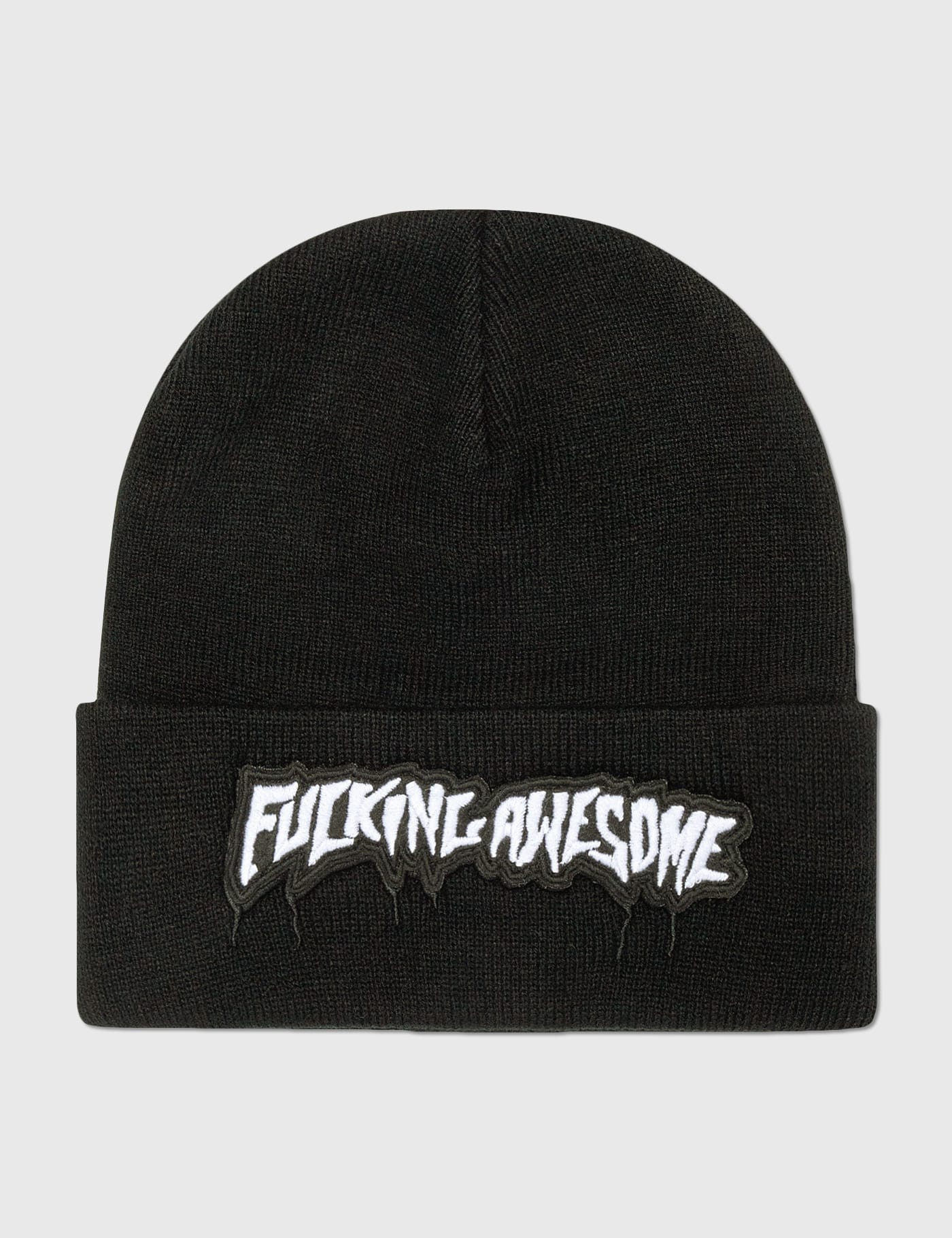 Fucking Awesome - Velcro Stamp Cuff Beanie | HBX - Globally
