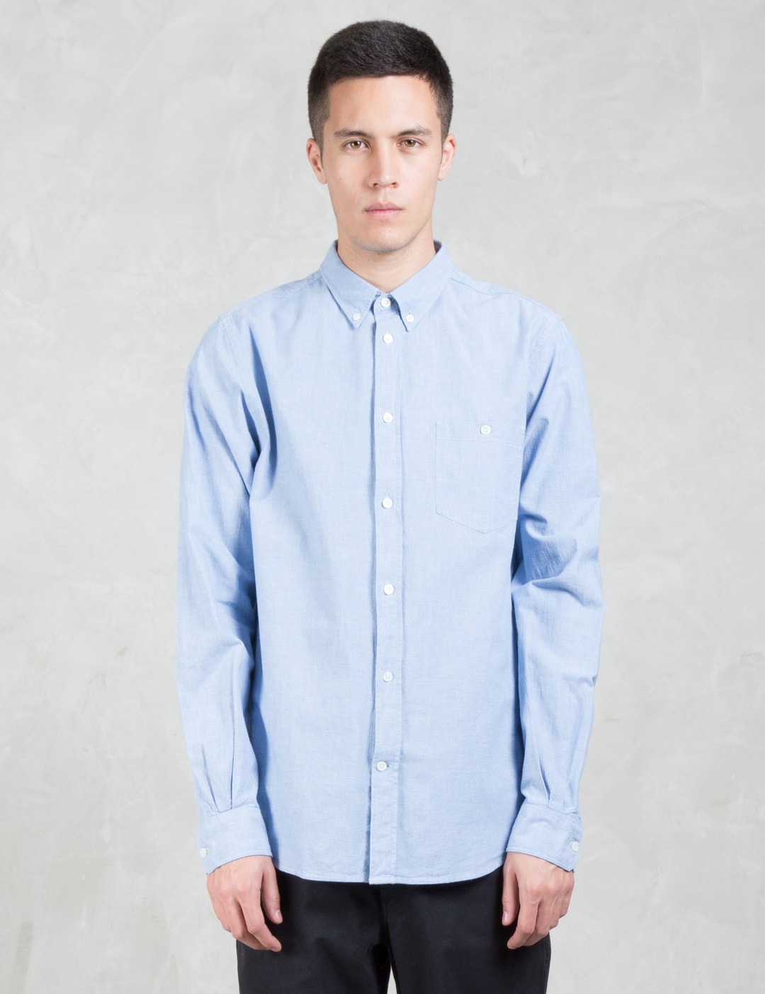 Norse Projects - Anton Chambray L/S Shirt | HBX - Globally Curated ...