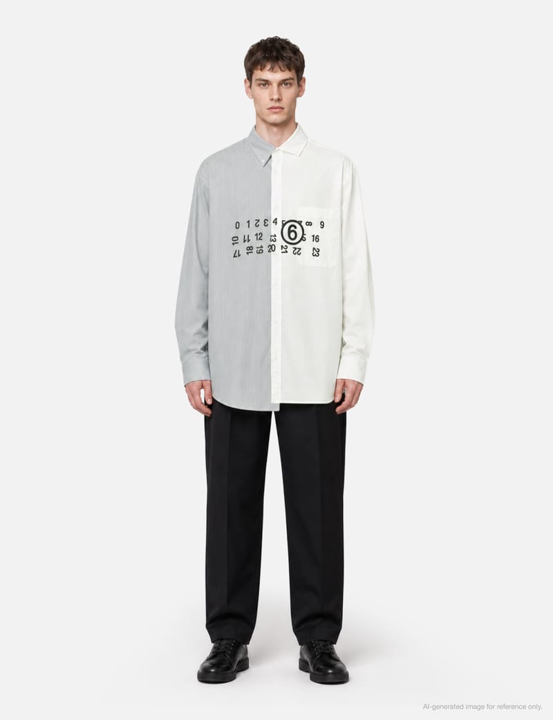 MM6 Maison Margiela - Spliced Number Shirt | HBX
