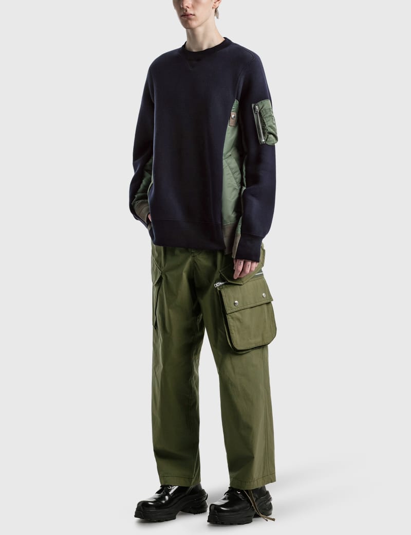 Sacai - スポンジス ウェット MA-1 プルオーバー | HBX