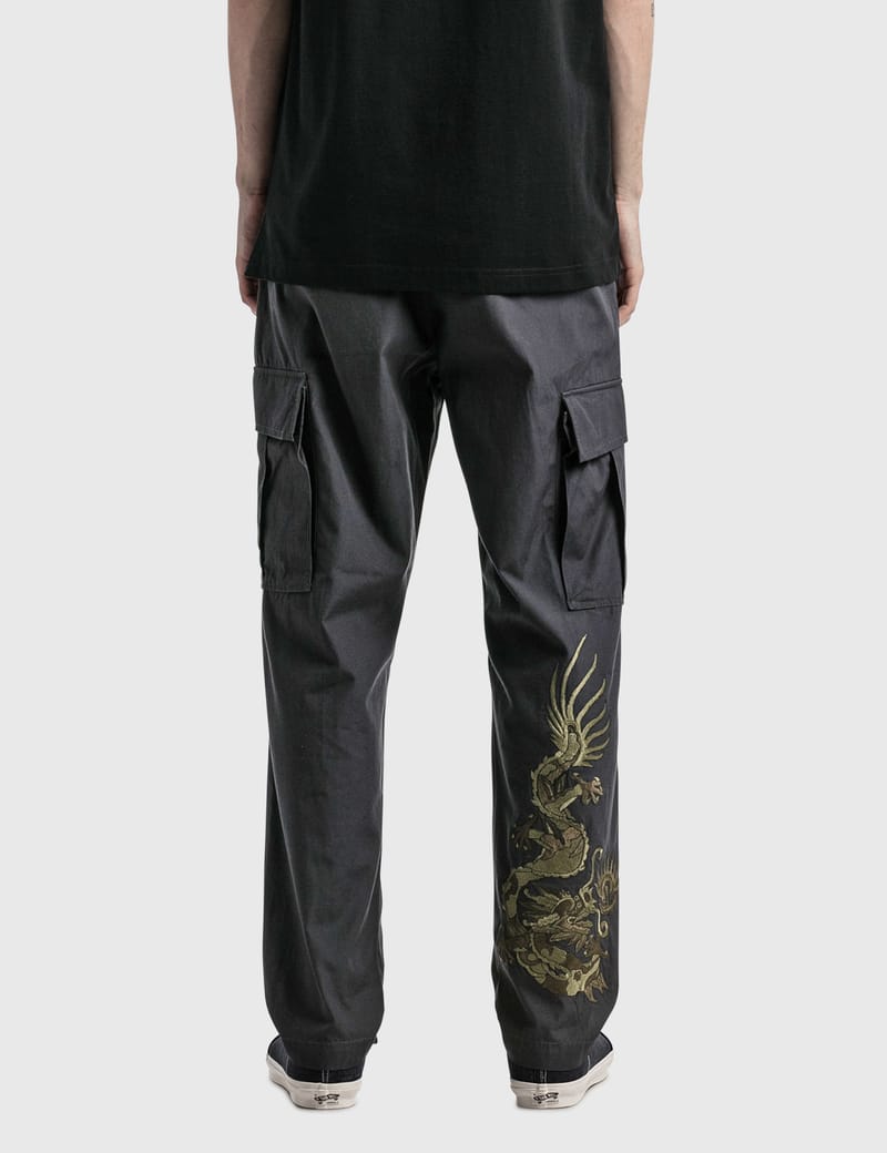 Maharishi - DRAGON EMBROIDERED CARGO PANTS | HBX