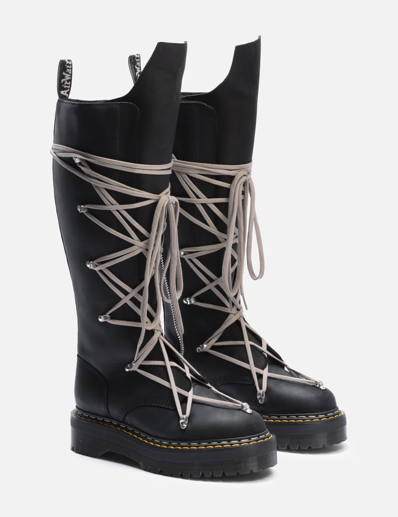 新品 リックオウエンス モト サイクロプス センタージップ レザー 厚底 ブーツ リックオウエンス - モト サイクロプス | HBX