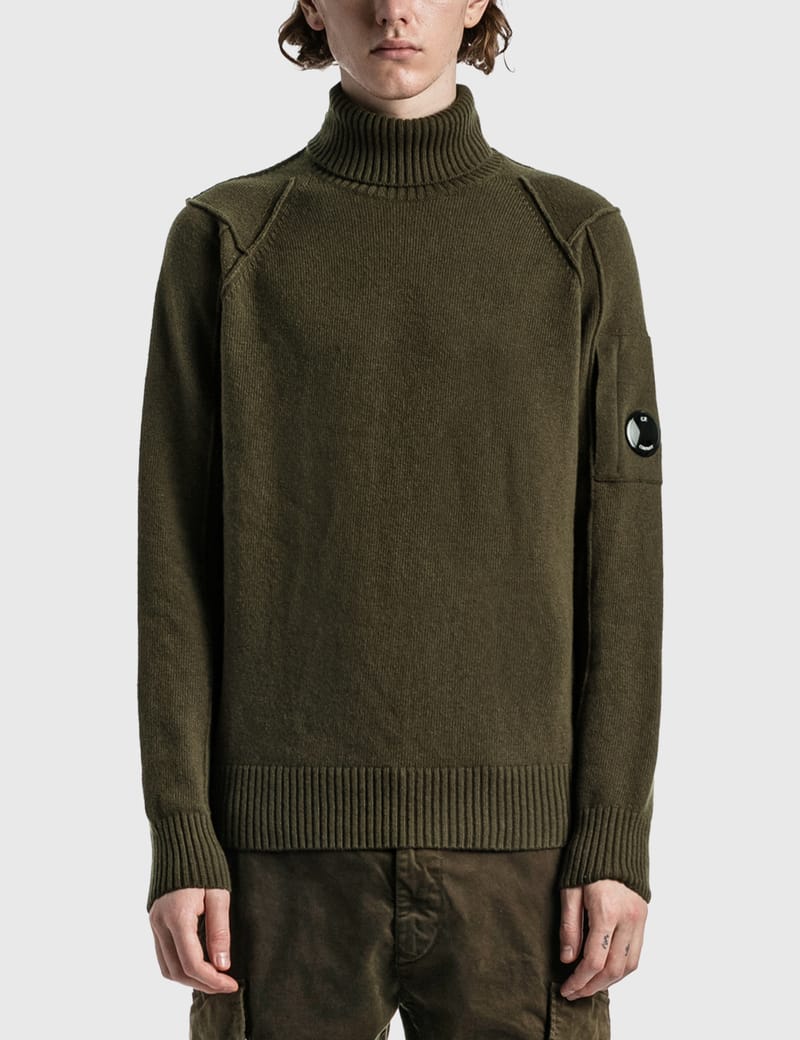 C.P. Company - LAMBSWOOL ROLL NECK JUMPER | HBX - Globally Curated