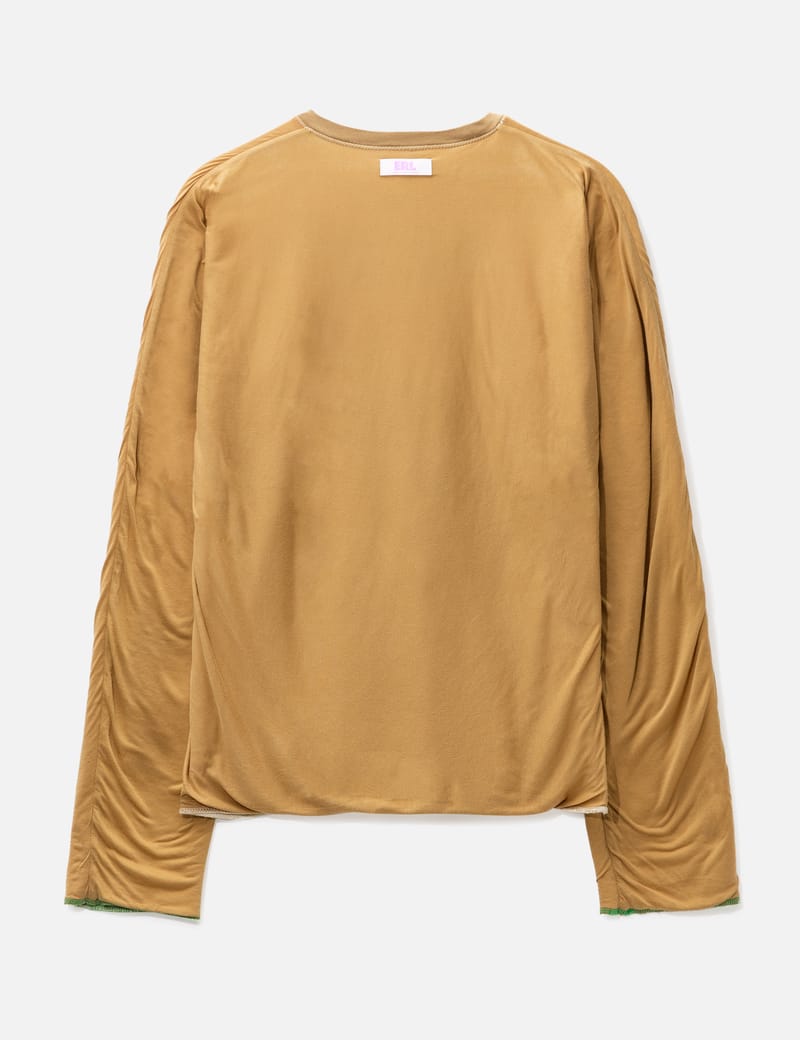 ERL - ユニセックス ハート ラバー リバーシブル Tシャツ ニット