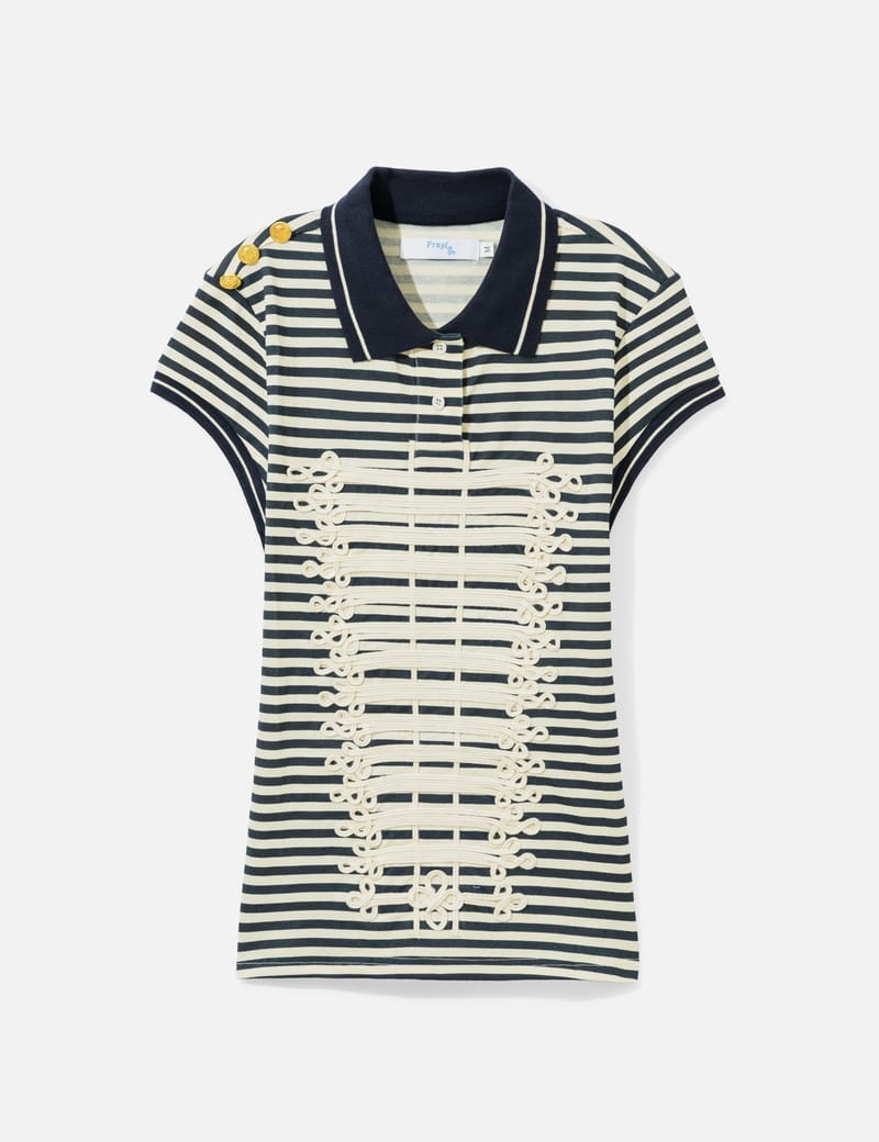 Praying Marching Band Womens Polo - A fitted polo shirt with