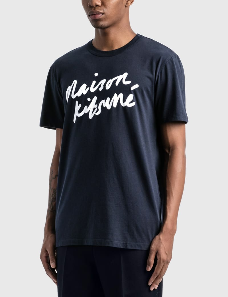 Maison Kitsuné - Handwriting T-Shirt | HBX - Globally Curated