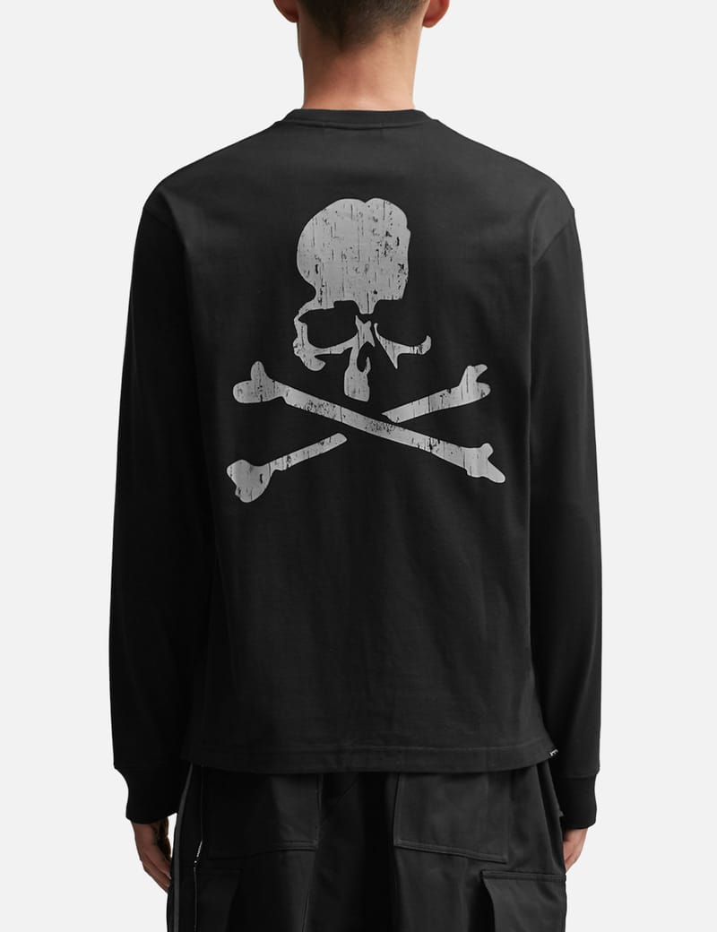 ★MEENDERI★LAYERED STITCH T-SHIRT - BLACK★正規品/直送料込 Mastermind Japan - Rubbed Logo Long Sleeve T-shirt | HBX