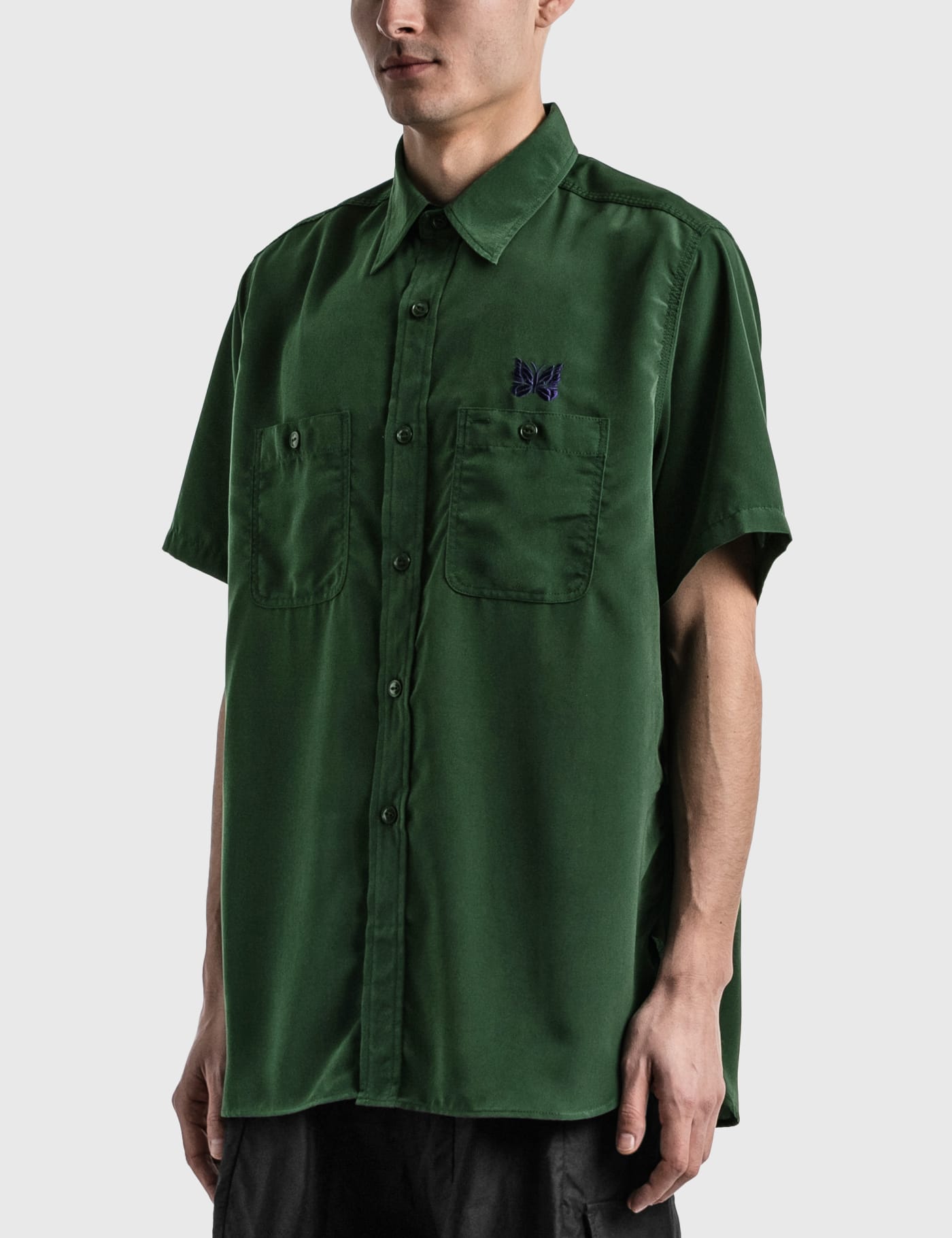Needles - Short Sleeve Work Shirt | HBX - Globally Curated Fashion