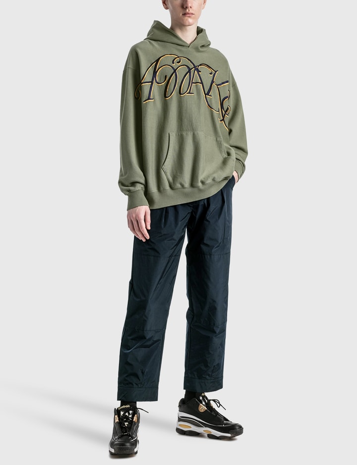 Awake NY - SCRIPT EMBROIDERED HOODIE | HBX - Globally Curated Fashion ...