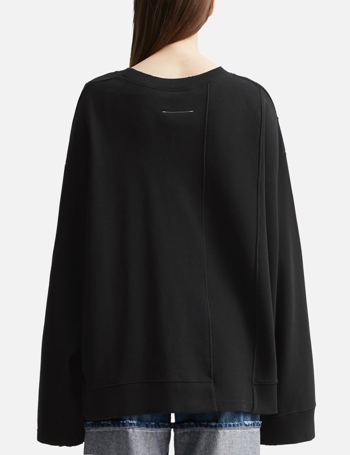 Mm6 Maison Margiela Pieced Sweatshirt Hbx Globally Curated