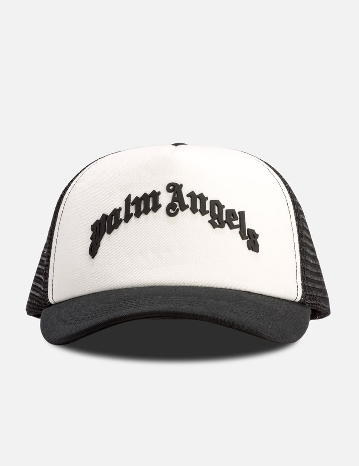 Palm Angels - Logo Trucker Cap | HBX - Globally Curated Fashion and ...
