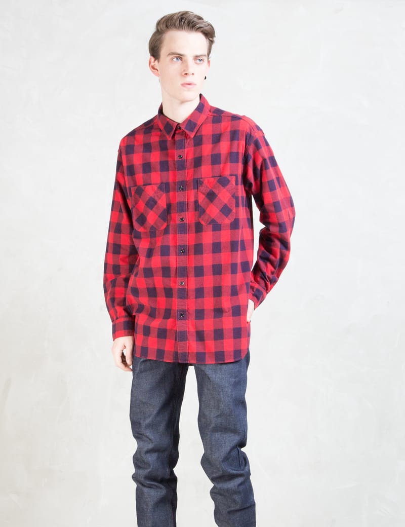 UNUSED - Red Check US1042 L/S Shirt | HBX - Globally Curated