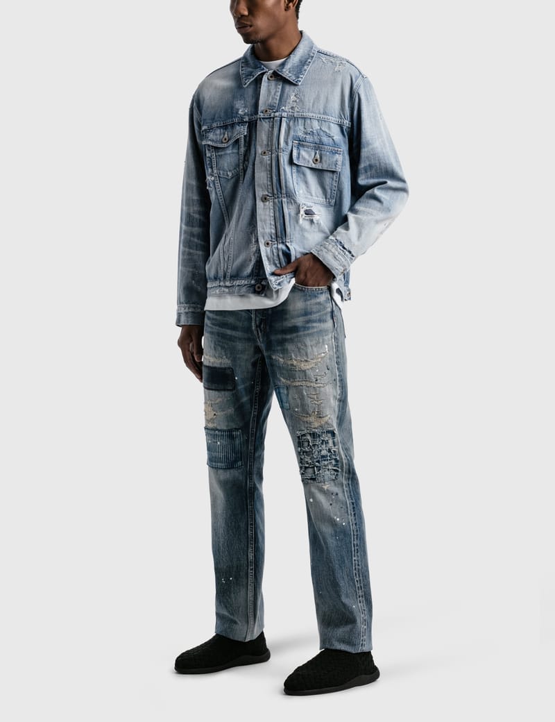 FDMTL - 10 Years Wash Denim Jacket | HBX - Globally Curated