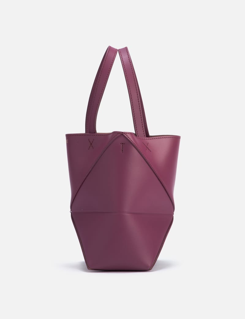 トートバッグ LOEWE PUZZLE FOLD TOTE BAG Loewe Puzzle Fold Large Patent Python-Embossed Tote Bag