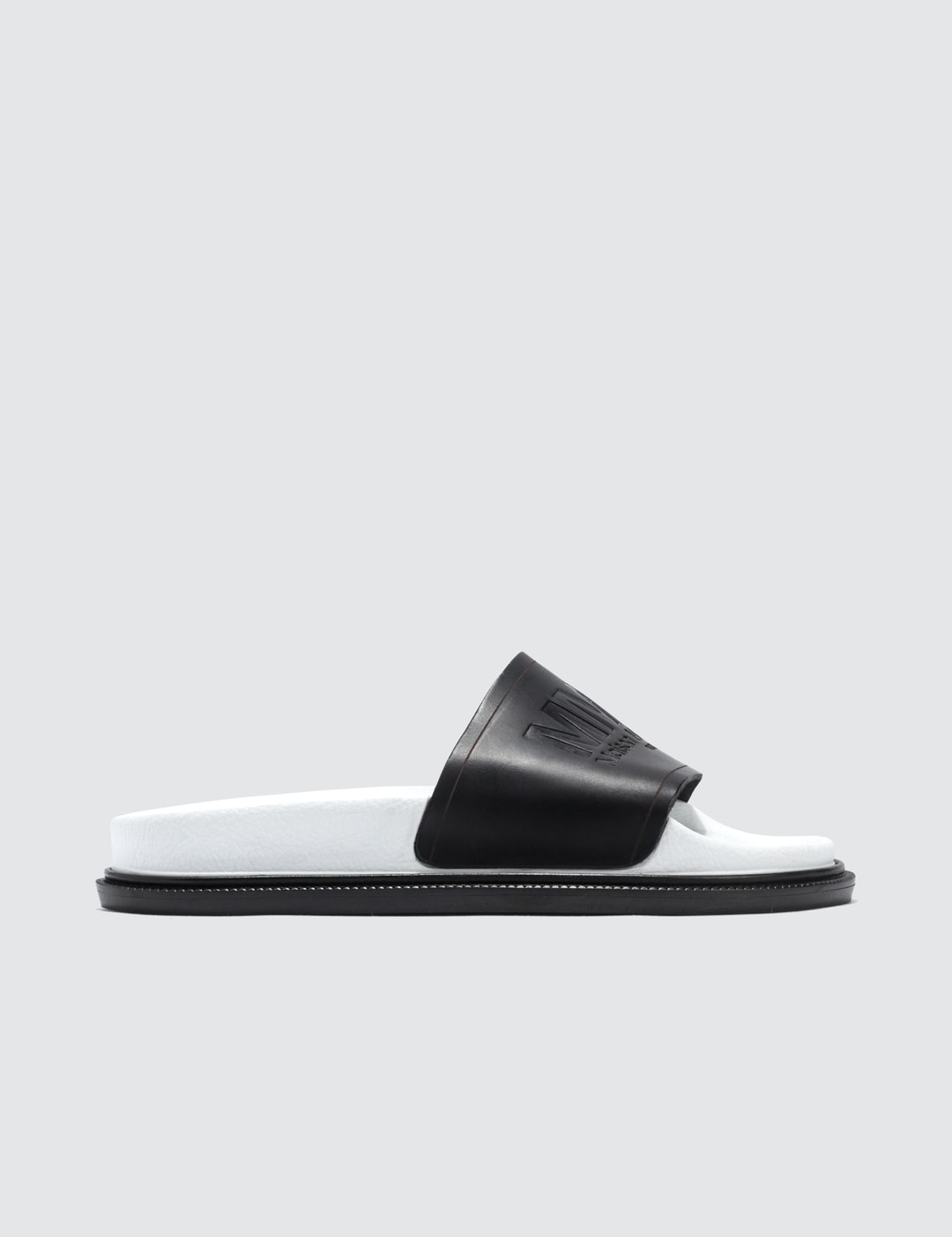 MM6 Maison Margiela - Leather Slippers | HBX - Globally Curated Fashion ...