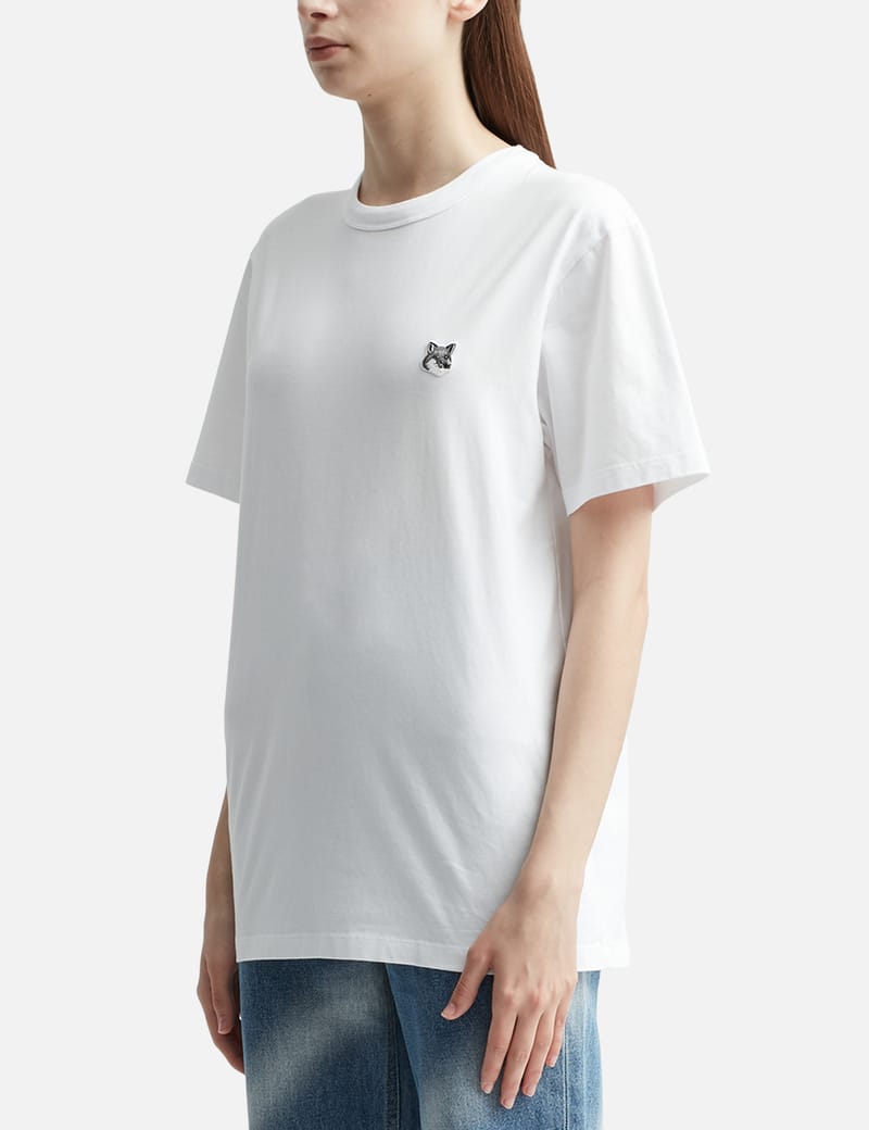 Maison Kitsuné - Grey Fox Head Patch Classic T-shirt | HBX