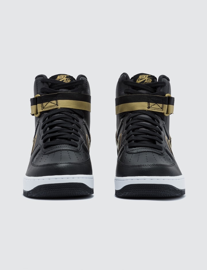 womens black high top air force ones
