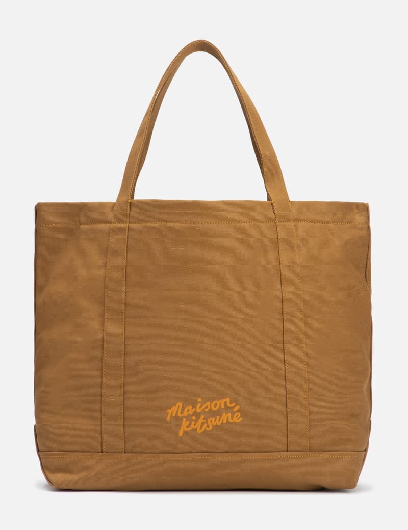 Maison Kitsuné - Bold Fox Head Large Tote Bag | HBX - Globally 