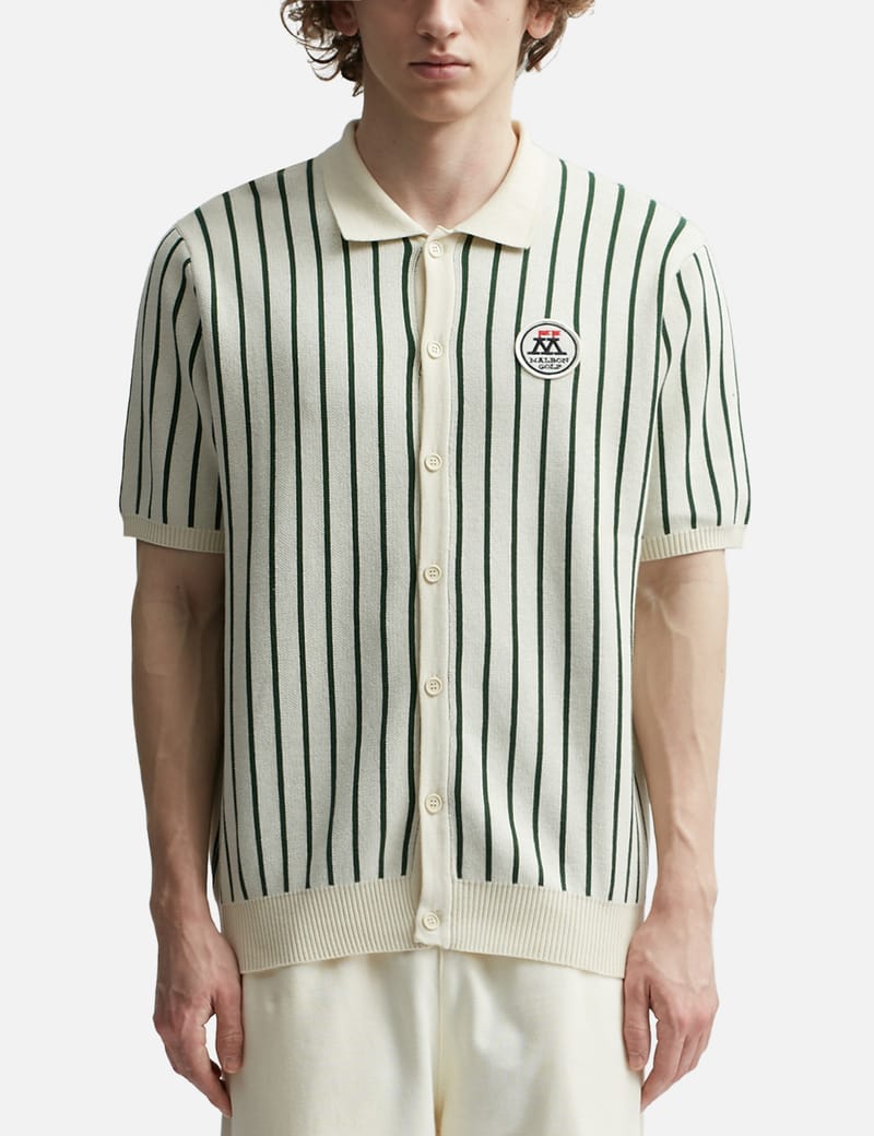 Malbon Golf - PARLAY STRIPED SHIRT | HBX - Globally Curated