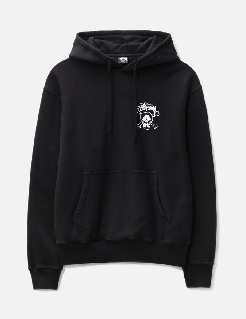 Stüssy - Skull and Bones Pigment Dyed Hoodie | HBX - Globally