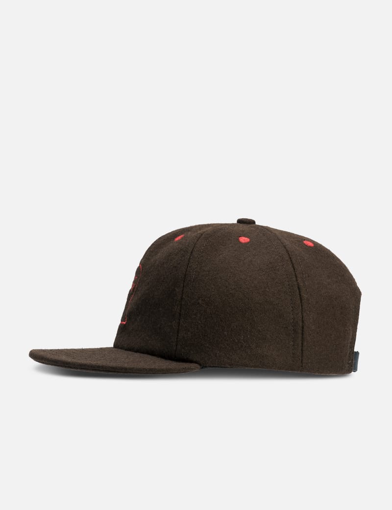Brain Dead Flannel Logohead 6 Panel Hat - Stylish wool-blend cap