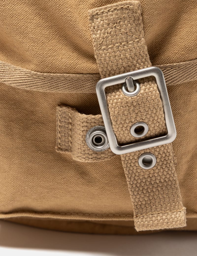 Human Made Hunting Backpack - rugged canvas pack with buckle flap