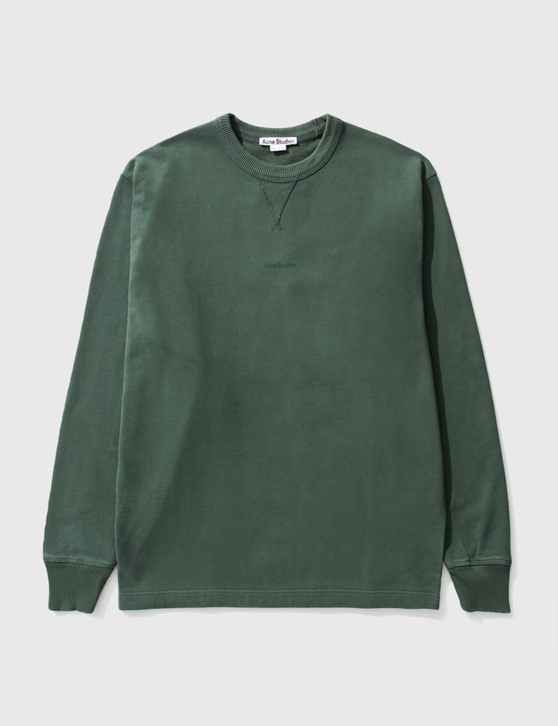 Acne studios fin stamp logo crew sweat sale