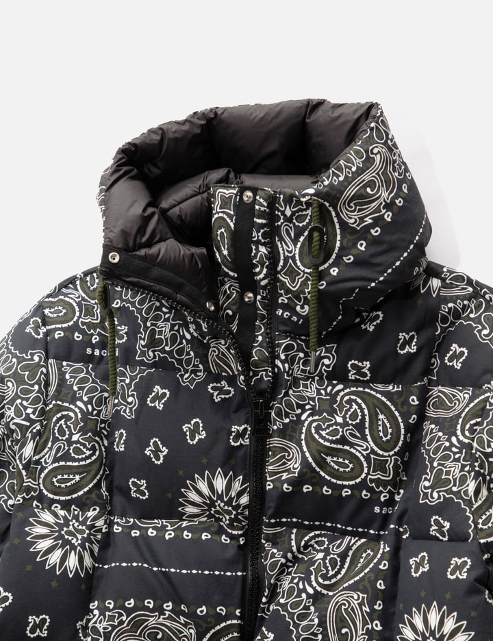 Sacai Bandana Print Puffer Jacket HBX Globally Curated Fashion