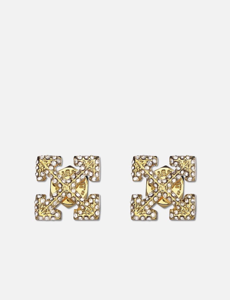 Off-White™ - Pave Mini Arrow Earrings | HBX - Globally