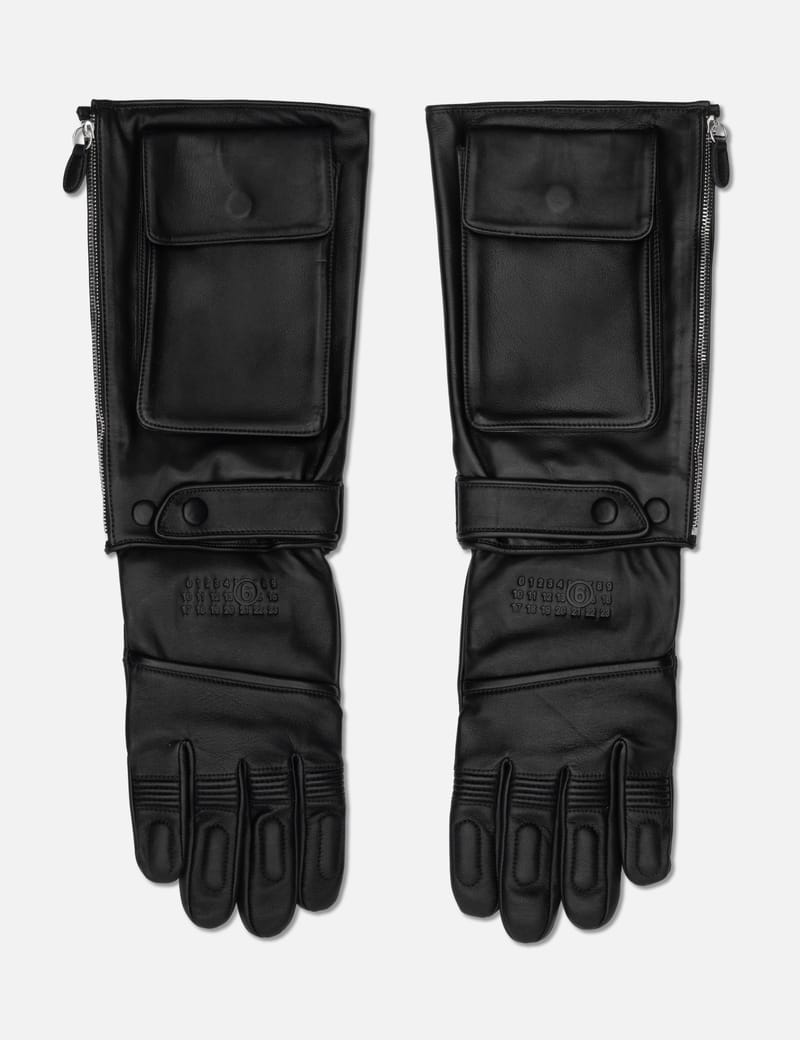 MM6 Maison Margiela MM6 x Agnelle Leather Gloves - ラムスキン製