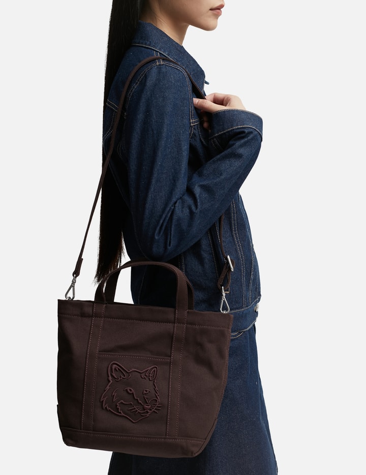 Maison Kitsun Bold Fox Head Mini Tote Bag HBX Globally Curated maison-kitsun-bold-fox-head-mini-tote-bag-hbx-globally-curated