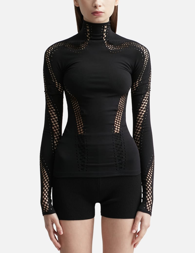 Tシャツ・カットソー MUGLER Women Tunic Tops 24P1BO0231842B99N1 Black s-l1200.jpg