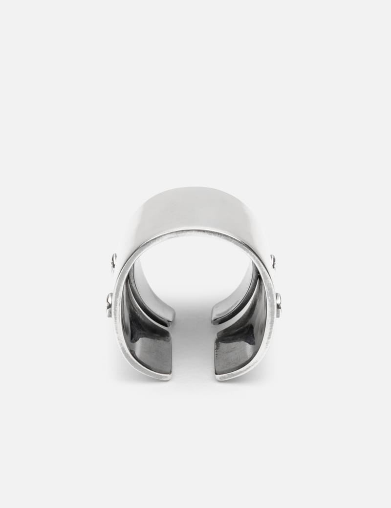MM6 Maison Margiela - Minimal Logo 4mm Ring | HBX