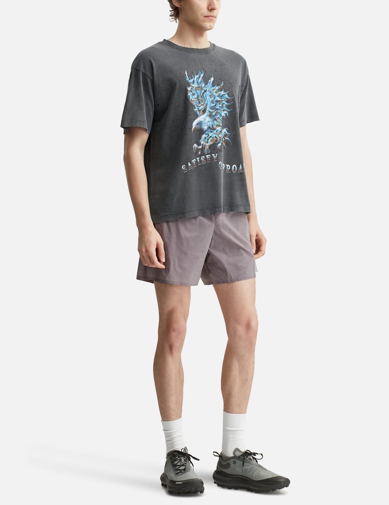 SATISFY MothTech™ T-Shirt With Eagle Print - Breathable organic