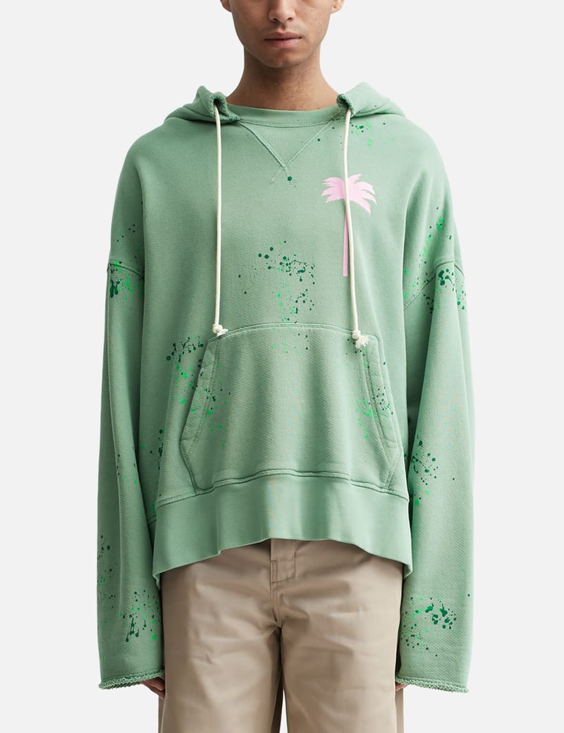 Palm Angels - Palm Tree Paint Hoodie | HBX - Globally Curated