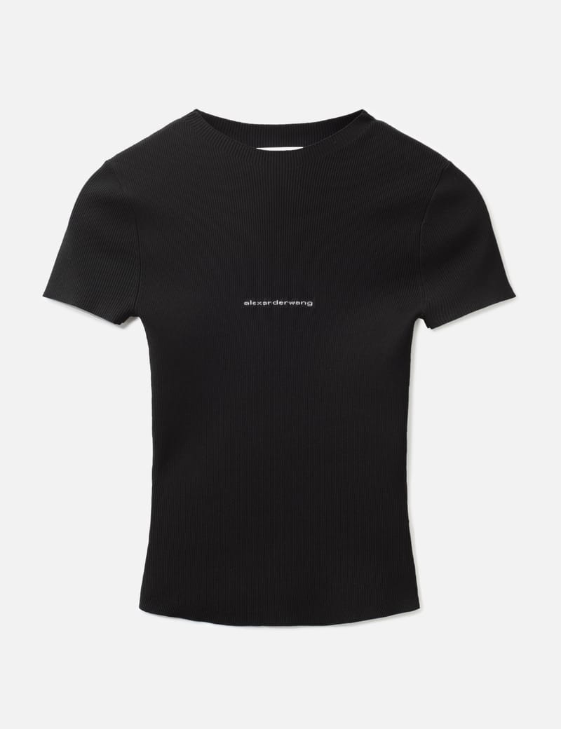 Alexander Wang Knit Logo Short Sleeves T-Shirt - ロゴが映える