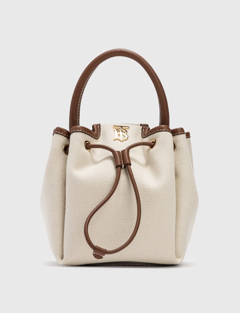 Burberry monogram bucket online bag