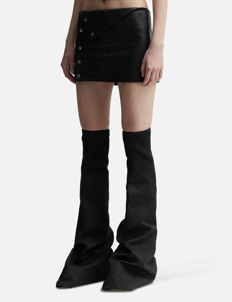 Heliot Emil - STABILISED LEATHER SKIRT | HBX - Globally