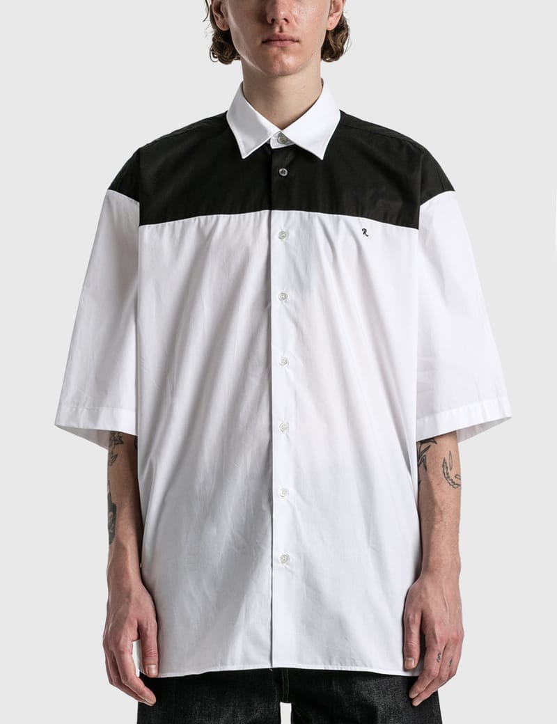 Raf Simons - Americano Bicolor Embroidery Shirt | HBX - Globally