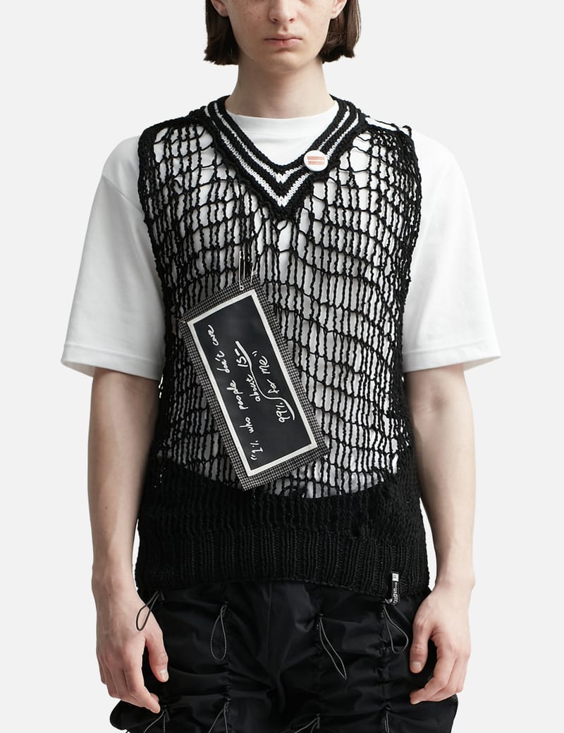 99%IS- - Handmade Knit Net Vest | HBX - Globally Curated Fashion 