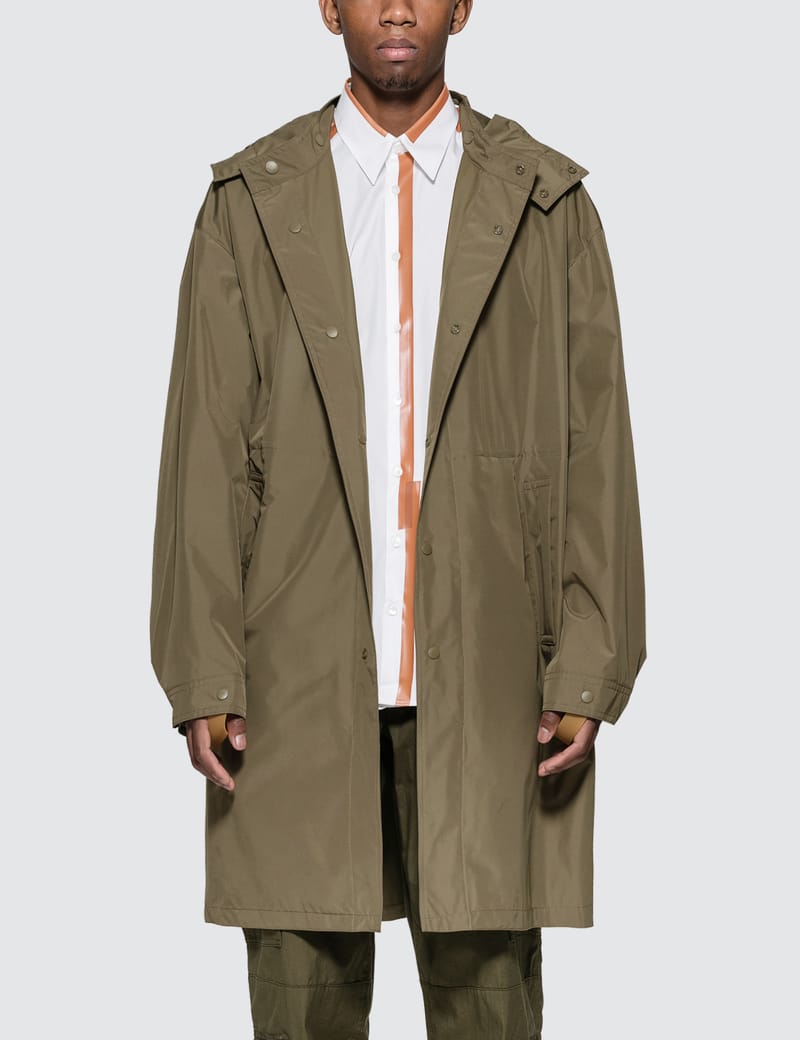 Helmut lang hooded outlet raincoat