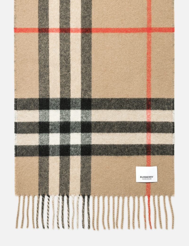 BURBERRY ロゴ カシミア ジャカードスカーフ Burberry - モノグラム ジャカード カシミア スカーフ | HBX