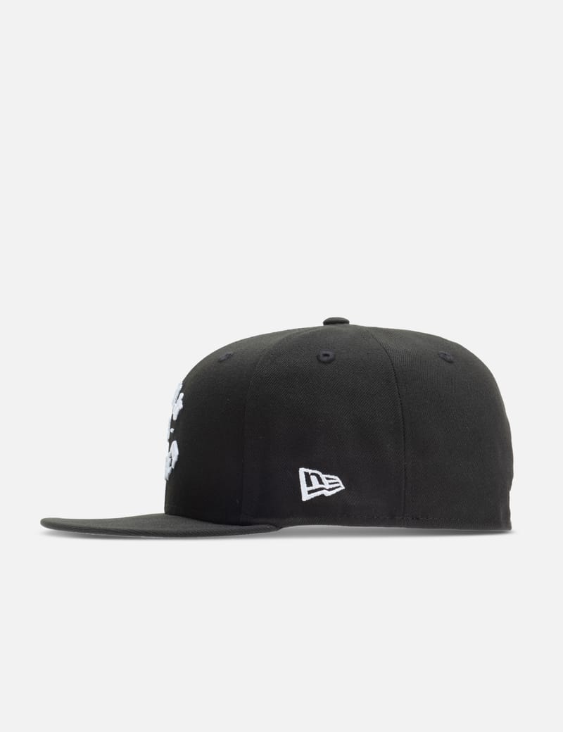 Born x Raised Rocker Snapback Hat - 6-panel black snapback with 3D