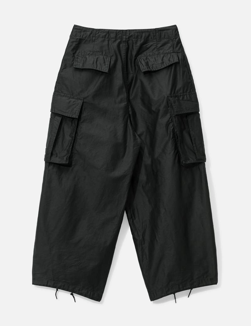 Needles H.D. Pant - BDU - Balloon-fit cargo pants in black with
