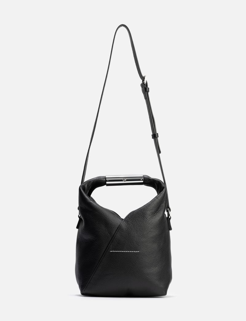 MM6 Maison Margiela Japanese Crossbody Bag - Black grained calf