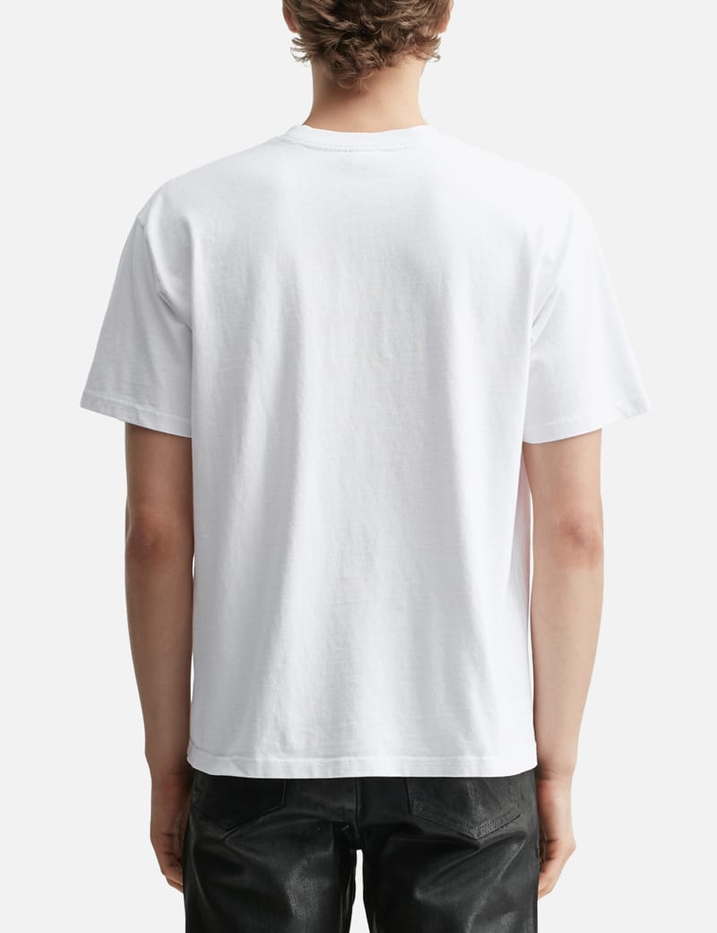 Basketcase I Heart T-Shirt - White ribbed crewneck tee with