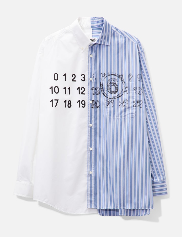 MM6 Maison Margiela - Spliced Number Shirt | HBX - Globally Curated ...