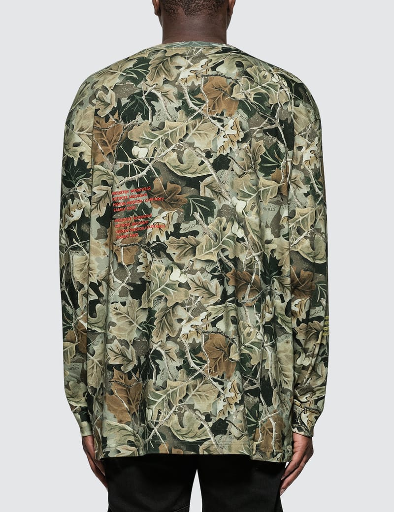 HERON PRESTON® - Heron Preston X Carhartt Camo L/S T-Shirt | HBX