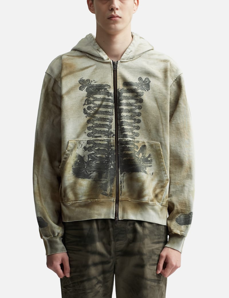 Undermycar - Napoleon Dirty Washed Zipped Hoodie | HBX