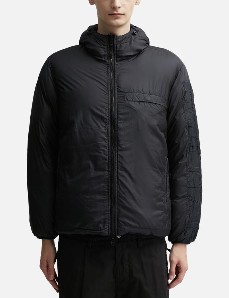 ストーンアイランド リバーシブル ブラック/グレー ストーンアイランド - ECONYL® 再生ナイロン リバーシブル ダウン